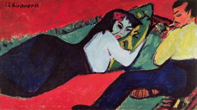 Liggende Vrouw door Ernst Ludwig Kirchner